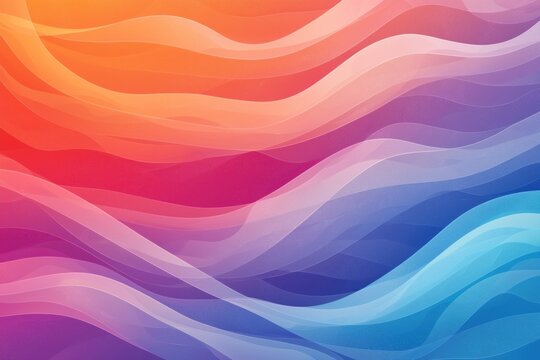 Abstract gradient background. Abstract blurred gradient background colours with dynamic effect. Soft motion blur. Colorful fluid shapes. Vivid gradient texture. Smooth abstract waves. Copy space.