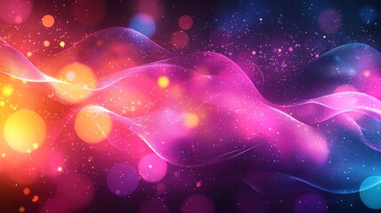 Poster - Abstract Neon Color Gradient Blurred Background with Dynamic Effect. Abstract Modern Dynamic Colors Gradient Background. Grainy Texture Background Style with Copy space.