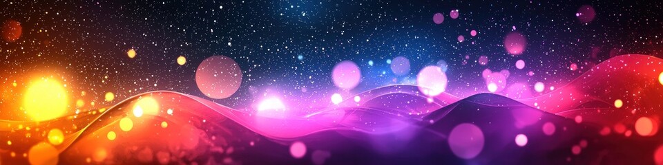 Poster - Abstract Neon Color Gradient Blurred Background with Dynamic Effect. Abstract Modern Dynamic Colors Gradient Background. Grainy Texture Background Style with Copy space.