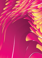 Fototapete - Modern lines pattern gradient poster background vector. Cover template with vibrant perspective geometric lines shapes. Ideal design for social media, cover, banner, flyer.