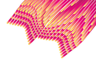 Fototapete - Modern lines pattern gradient poster background vector. Cover template with vibrant perspective geometric lines shapes. Ideal design for social media, cover, banner, flyer.