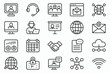 © hellosumonhaldar - Collection of hand drawn business and technology icons for digital communication