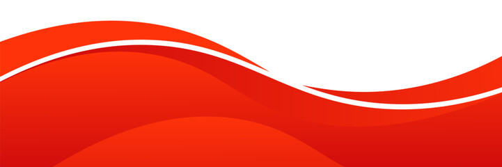 Poster - Vector red line background curve element with white space for text and message design, overlapping layers, vector illustration