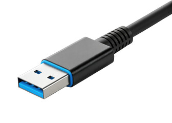usb cable plugs on a transparent background