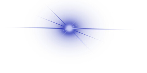 Aufkleber - Abstract illustration of a blue sphere with a bright white light source and emanating lines on a white background