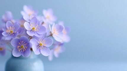 Poster - close-up of delicate flowers in simple and minimalistic composition showcasing natural beauty with fine details