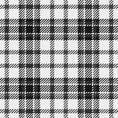 Poster - Classic monochrome plaid pattern. Versatile design for backgrounds, textures, or decorative use. Adds warmth and tradition to any project.
