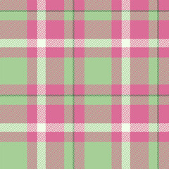 Poster - Pretty pastel plaid pattern in pink, green, and beige. Ideal for textile design, fashion, or website backgrounds.  This cheerful, seamless texture evokes feelings of spring, warmth, and comfort.