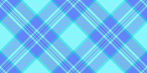 Poster - Abstract pastel blue and turquoise plaid pattern.  A modern, digitally rendered textile design ideal for fashion, web backgrounds, or print projects.