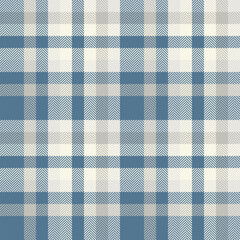 Poster - Elegant herringbone plaid pattern in muted blues and creams.  Perfect for textile design, fashion, home decor, or website backgrounds.