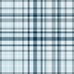 Poster - Classic plaid pattern in cool tones. Versatile background for design, fashion, or traditional themes. Represents order, tradition, and consistency.