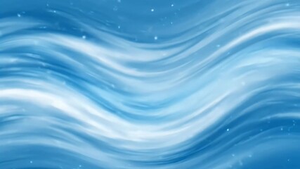 Poster - Abstract Blue Swirling Waves, Smooth Texture Background