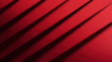 Poster - Abstract red vector background with stripes. Design template for brochures, flyers, magazine, no logos, no brands