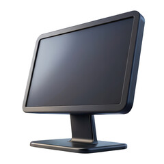 Poster - 3d rendered modern computer monitor isolated on transparent background