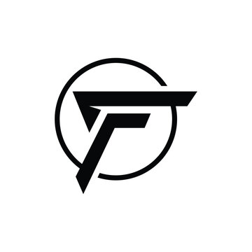 black letter 'f' logo