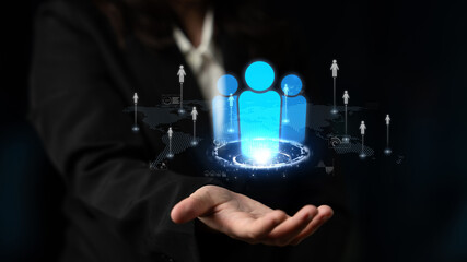 Poster - Professional networking expands business connections, fosters collaboration, and builds digital relationships for new opportunities. Latch