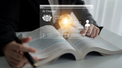 Poster - AI chatbot using prompt engineering and LLM deep learning delivers explainable generative AI for smarter, more efficient business support. Latch