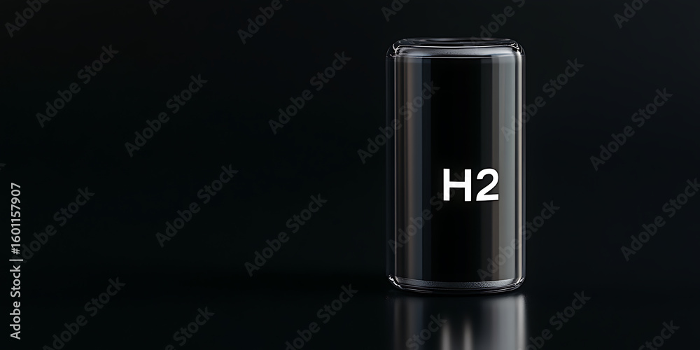 Hydrogen cell. The image shows a hydrogen cell with the chemical ...