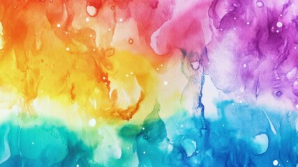 Poster - A colorful close-up of a painted rainbow, perfect for adding a pop of color to your design