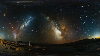 Wall Mural - a vast, deep space featuring a galaxy with stars and nebulas.