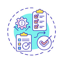 Poster - A visual representation of workflow process emphasizing efficiency and task completion