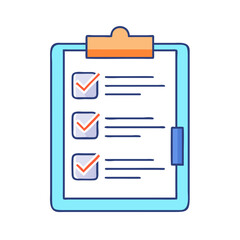 Aufkleber - To do list on a clipboard with checkmarks representing completed tasks