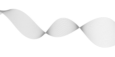 Poster - Abstract wavy curve lines background. Abstract frequency sound wave lines and technology curve lines background. Abstract business wave curve lines background. Vector illustration.