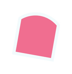 Wall Mural - bold brutalist abstract sticker. minimal geometric form and abstract element. modern icon, y2k style
