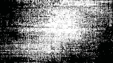 Poster - Glitch vector background with abstract black and white texture  