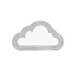 © Yana - Cloud Icon with Lines, Weather Symbol, Internet Cloud Storage, Computing Technology