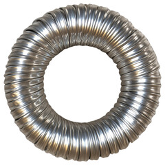 Poster - Metallic Spiral Tube for Industrial and Creative Applications