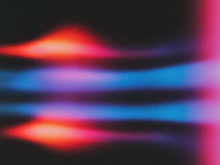 Fototapete - Abstract dark background with colorful light leak gradients. Dynamic blur effect overlay for modern graphic design element.