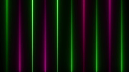 Poster - Dynamic Neon Lines Green Pink Abstract Background Seamless Loop 4 K Ultra H D Glowing Energy.Neon Green and Pink Lines Animation with Vivid Energy and Futuristic Digital Design.