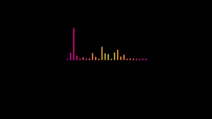 Poster - Abstract Colorful Audio Spectrum Analyzer Visualization Dynamic Neon Bars Music Equalizer. Audio Spectrum Animation with Dynamic Bars and Vibrant Pulse Visualization.