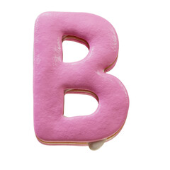 Poster - 3D Font.Chocolate Biscuit Donut Font Concept. Isometric Alphabet. Numbers And Letters. 3d rendering isolated on white background
