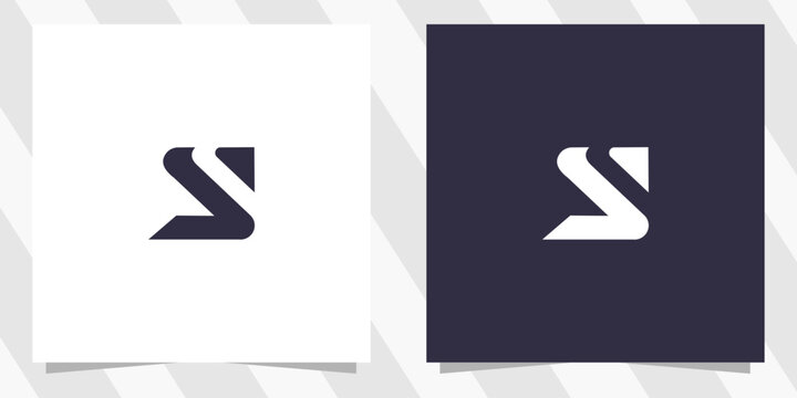 letter s logo design vector