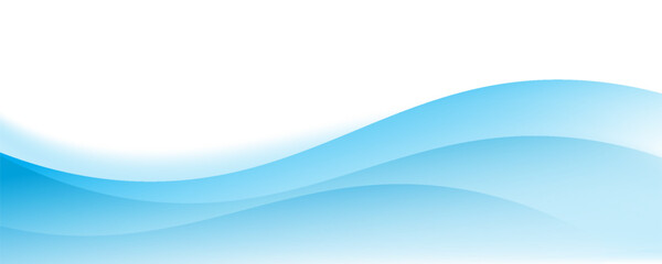 Wall Mural - Blue and white business wave banner background. vector
