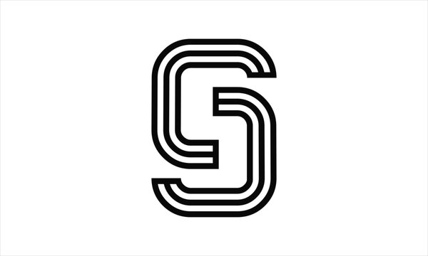  CS line logo design