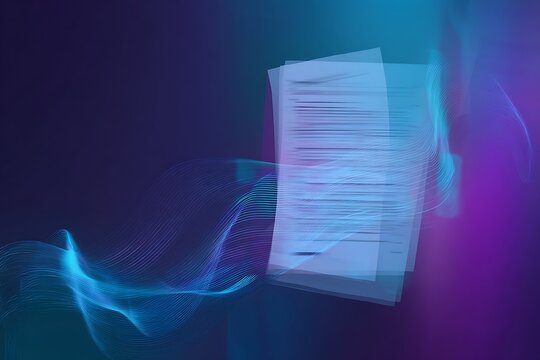 Abstract digital data flowing through futuristic technology representing concepts of information and innovation with vibrant lighting and particles