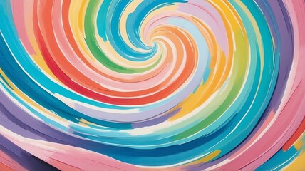 Poster - Colorful Swirl Abstract Art Background with Painted Texture