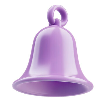 3D rendered purple bell