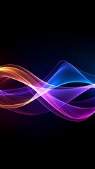 Wall Mural - Abstract swirling light waves