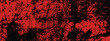 © Selviana - Grungy Halloween red and black background. Creepy spooky vector hand painted ink banner bg.
