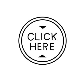 Click Here on round button icon