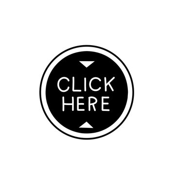 Click Here on round button icon