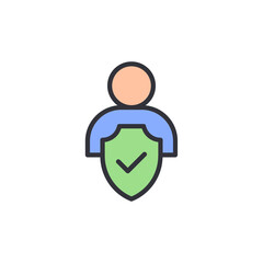 Poster - Protected User Account Symbolizes Security And Validated Identity