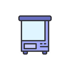 Poster - Modern Digital Food Scale With Display On Transparent Illustration
