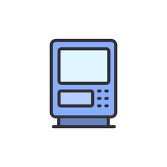 Leinwandbilder - Isolated Retro Style Arcade Machine Illustration With Transparent Backdrop