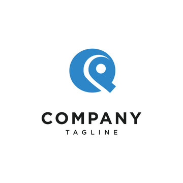 Letter Q Location Logo Icon Vector
