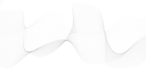 Poster - Abstract wave element for design. Digital frequency track equalizer. Abstract vector background with wavy lines.	
